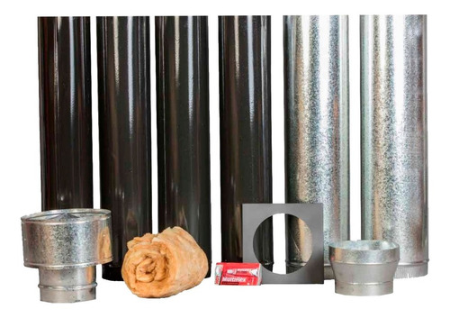 Imagen 1 de 8 de Kit Complemento Techo 6 Pulgadas Inoxidable Tromen