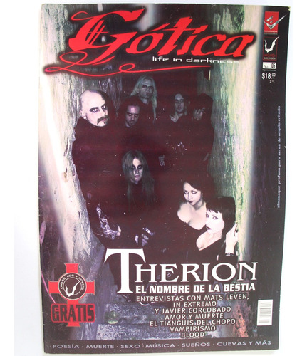 Gusanobass Revista Gotica N5 Therion In Extremo Vampirismo