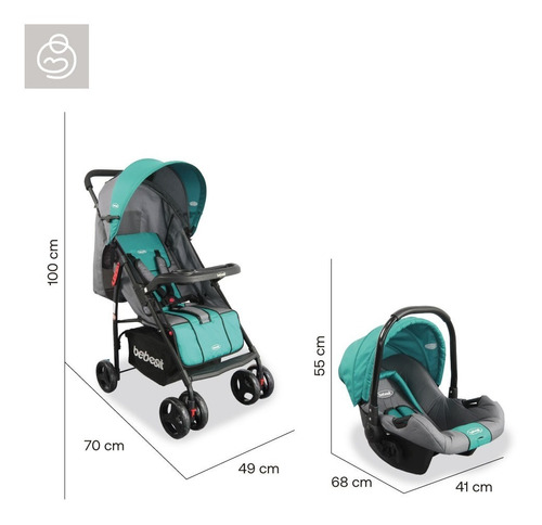 Coche Bebesit Travel System Summer Red