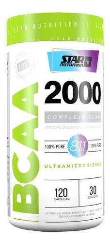 Bcaa 2000 Star Nutrtion 120 Capsulas No Days Off