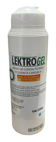 Gel Ecografia Cardiaca 250 Ml. Lektrogel. Libre De Parabeno