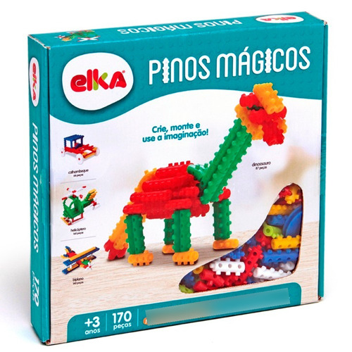 Pino Mágico 170 Peças Brinquedo Educativo Para Crianças