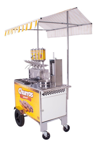 Imagem 3 de 6 de Carrinho De Churros Gourmet Masseira Fuso E 4 Doceiras - R2