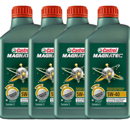 4 Lt Castrol 5w40 Sintetico Original Vw 508.88