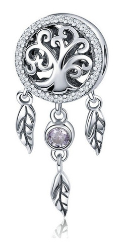 Charm Dije Mujer Atrapasueños Cadena O Pulsera En Plata 925