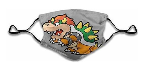 Crysss Bowser Jr. Inspired0 Face Mask Half Face Earloop Mout