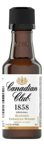 Whisky Canadian Club 50ml Miniatura Pocket Original Petaca