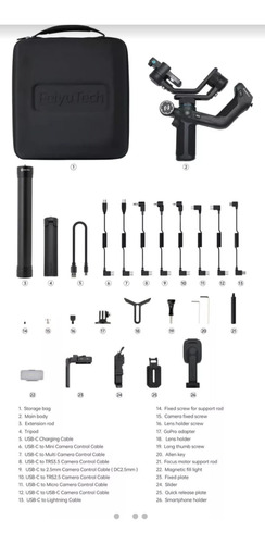 Estabilizador De Câmera Feiyutech Scorp Mini2 Kit Branco