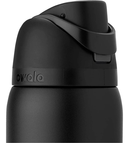 Botella térmica Owala Freesip de acero inoxidable, 40 oz/1.180 ml, color negro