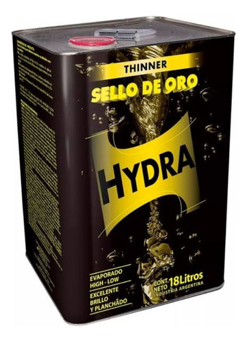 Thinner Hydra Sello De Oro 18 Lts