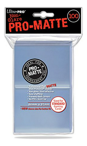 Ultra Pro - Standard Matte Card Sleeves 100 Pack Clear