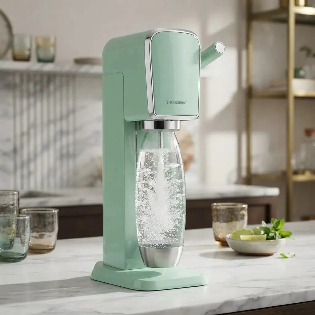 Máquina para Gaseificar Água Sodastream White Art Branco