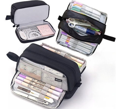 Estuche Para Lapices 4 Niveles Escolar Portatil Resistente Gran Capacidad