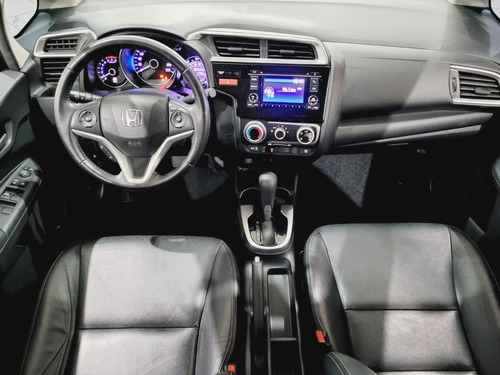 Imagem 7 de 14 de Honda Fit 1.5 Exl 16v Cvt 2015 Preto Top De Linha