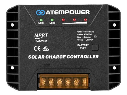 Regulador Carga Paneles Solares Mttp 20a Atempower Talla: Un