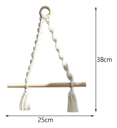; Soporte De Papel Higiénico De Macramé Con Pantalla