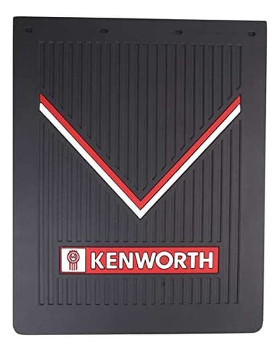 Solapa Barro Logotipo Kenworth Goma Negra 24 X 30 