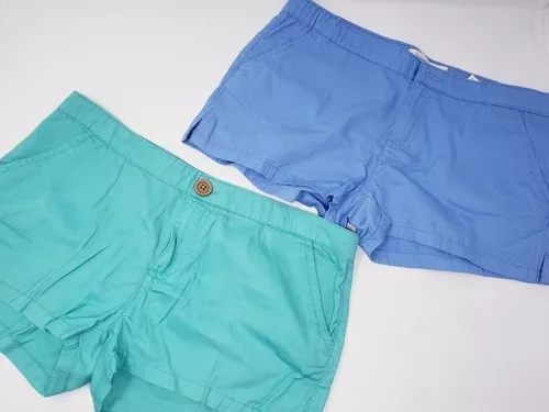 Shorts 2 Verde Azul Niña A 14 Años La Segunda