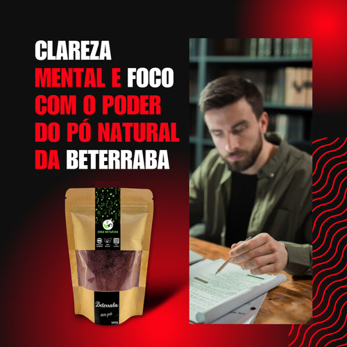 Beterraba Desidratada Em Pó Pura Sem Mistura Combo C 2