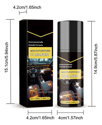 Limpiador De Espuma Multifunción For Coche, Interior De Car