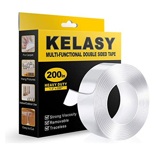 Extra Large Double Sided Tape Heavy Duty, 1.2  X 200 , ...