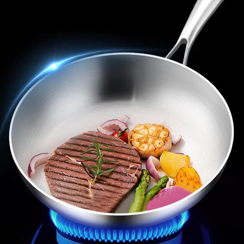 Yakk Sartén De Acero Inoxidable Para Cocina Moderna 28cm
