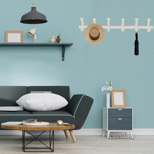Imagen 2 de 7 de Set Dos 2 Perchero Pared Industrial Moderno Metal 6 Brazos