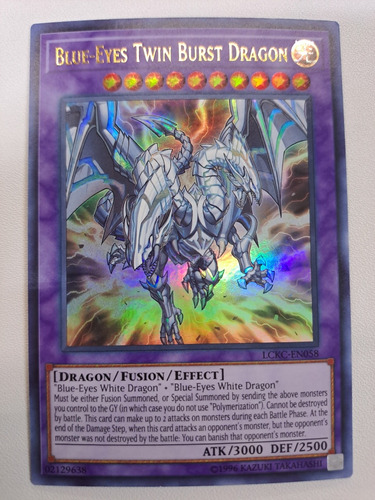 Blue Eyes Twin Burst Dragon Lckc-en058 Ultra Rare Yugioh 