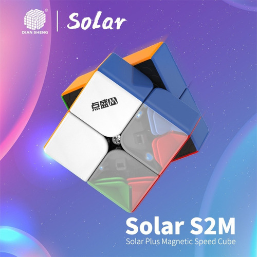 Cubo Magico 2x2 Magnético Diansheng Solar S2 M 50mm