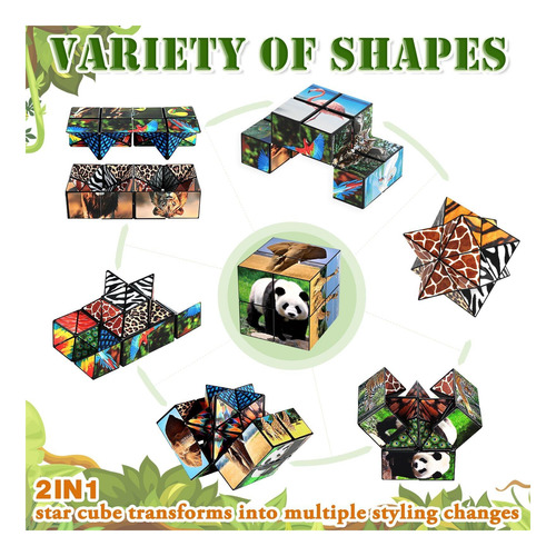 2 En 1 Estrella Cube Magic Cube Set, Infinity Cube Fidget De