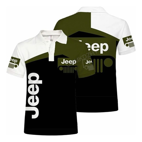 Playera De Manga Corta Jeep Polo Deportivo Al Aire Libre De