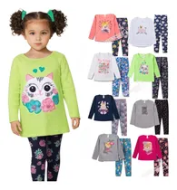 Comprar Kit 4 Pçs Menina Meia Estação Inverno 2 Blusas + 2 Calças