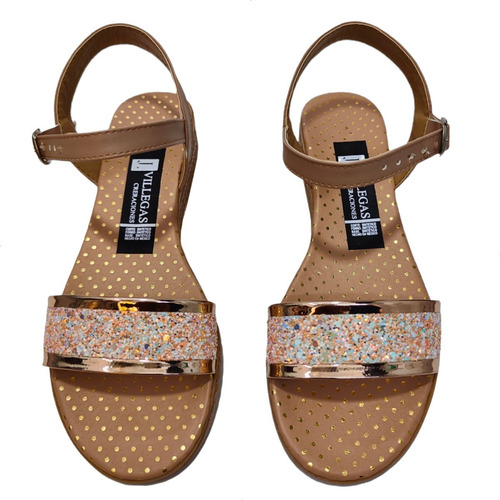 Zapatos Sandalia Dama Tira Brillos Huaraches Chanclas Mujer
