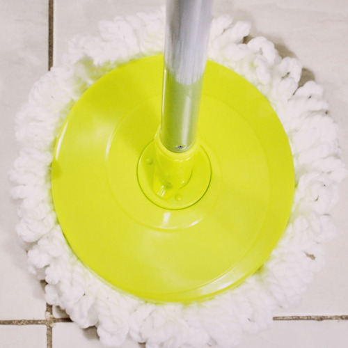 Imagen 5 de 7 de Balde Rotomop Mopa Microfibra Centrifugo Escurridor Virulana Color Verde Claro