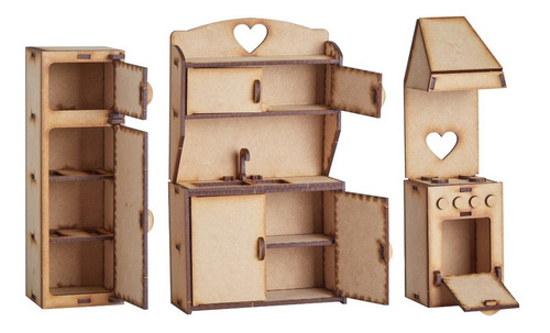 Imagen 4 de 10 de 60 Muebles Y Accesorios Para Casa De Muñecas Gigante! Combo!