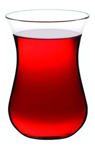 Set 6 Tazas Te Glass Con Su Platillo 165 Ml