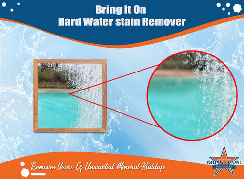 Bring It On Limpiador Removedor De Manchas De Agua Dura, Par