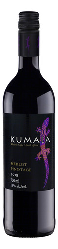 Vinho Sul-africano Tinto Meio Seco Kumala Merlot Pinotage Garrafa 750ml