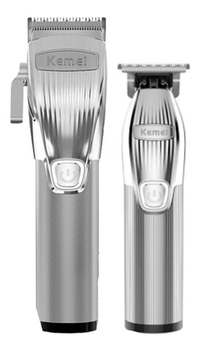 Imagem 1 de 6 de Kit 2 Maquina De Cabelo E Corte E Acabamento Kemei K32 + I32
