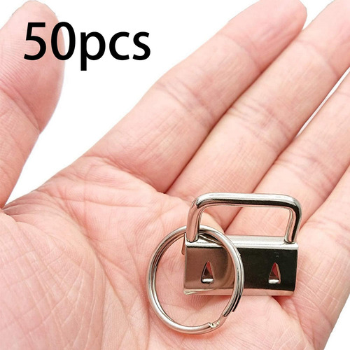 50 Piezas De Hardware De Llavero, Con Anillo Dividido,