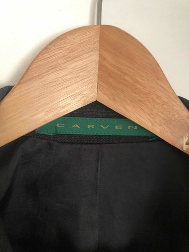 Chaqueta Formal Gris Oscuro Carven Paris Talla 48 (Usado)