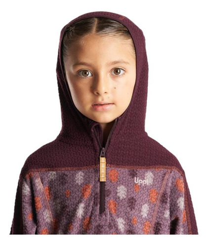 Polerón Niñas Lippi Saltamontes 1/4 Zipper Burdeo