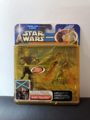 Star Wars Anakin Skywalker Slashing Action Geonosian