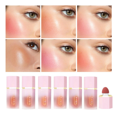Set Rubor Iluminador Y Contorno En Crema Mousse Con Esponja