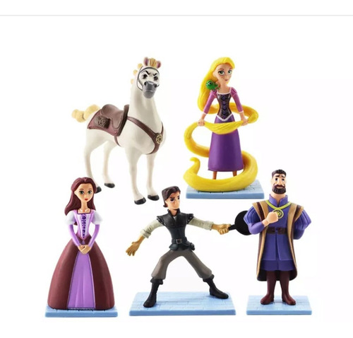 Set Figuras Rapunzel - Enredados - Flynn Rider - Juguetes 