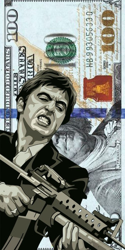 Funda Antigolpes Para Iphone Y Otros Tony Montana Scarface 5 Negro Iphone 15 Pro