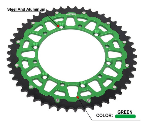 Para Kawasaki Kx/kxf/kdx/klx/125/200/250/450/300/500 Piñones