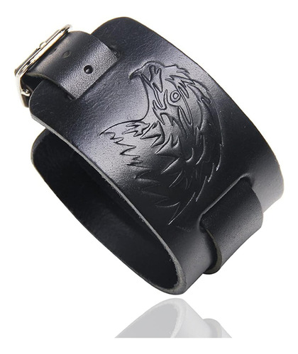 Pulsera Con Hebilla De Cinturón Punk Fusamk, Pulsera De Cuer