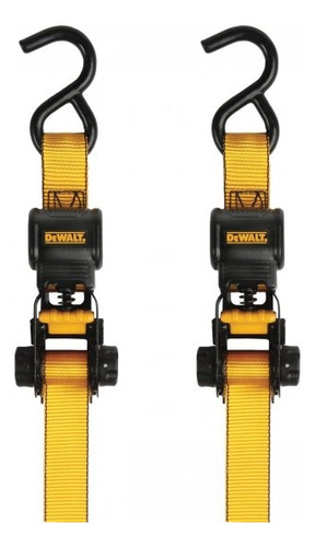 Correas De Amarre Dewalt Dxbc15002 3.658m 1500 Lb E.o. Color Negro/amarillo