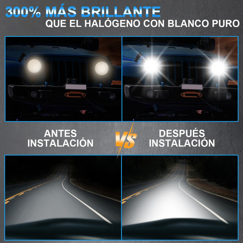 Para D 2pc 7 Pulgadas Redondo Faros Carcasa De Vidrio,